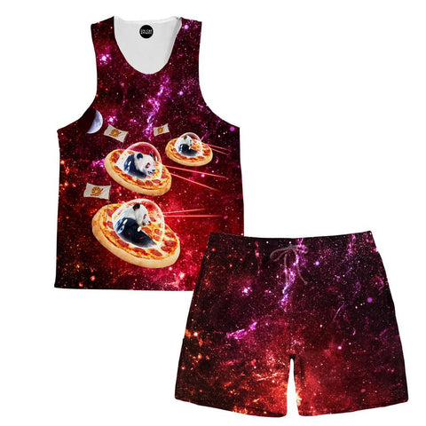 Alien Panda Tank and Shorts Outfit