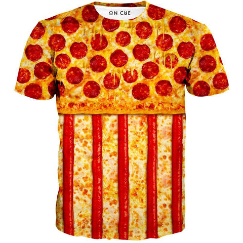 United States Pizza T-Shirt
