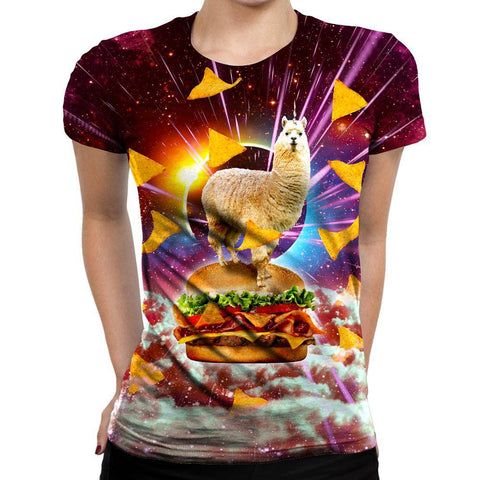 Llama Burger Girls' T-Shirt