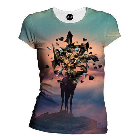 Deer Shapes Girls' T-Shirt