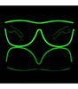 Green Electro Light Up Glasses