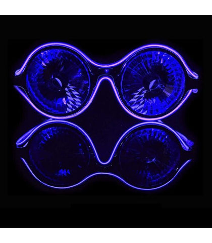 Kaleidoscope Luminescence Diffraction Glasses