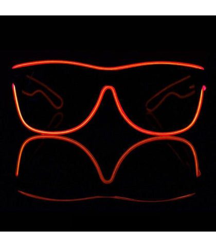Red Electro Light Up Glasses