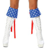 Red White and Blue Boot Cuffs