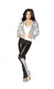 Skinny Pants with Sequin Inset
