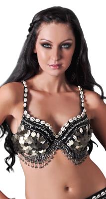 Shell Coin Bra with Swags