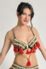 Tribal Bra with Gems and Wooden Swags