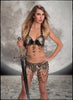 Metal Mesh Bra with Coins and Swags