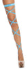 Rhinestone Leg Wrap with Attached Garter