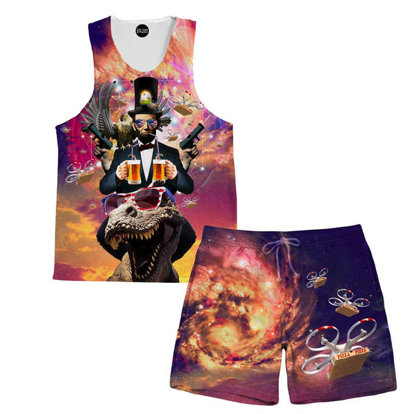 Abraham Lincoln America Tank and Shorts Outfit