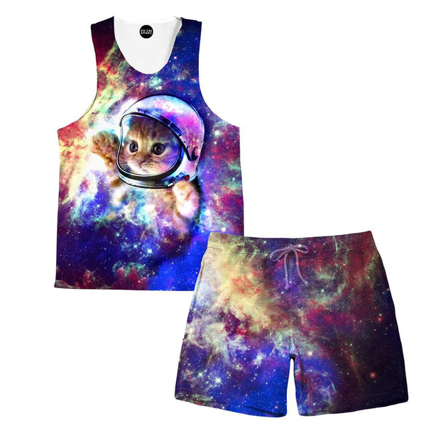Astrokitty Tank and Shorts Outfit