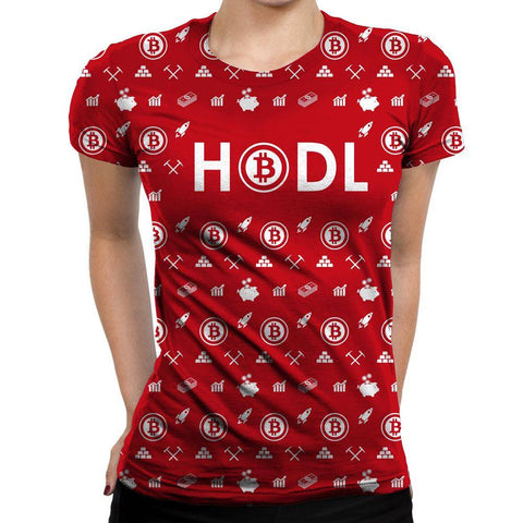 Bitcoin HODL Red Girls' T-Shirt