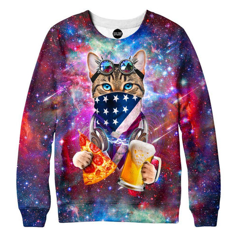 USA Rave Cat Girls' Sweatshirt