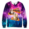 Space, Cats, and Pizza Sweatshirt