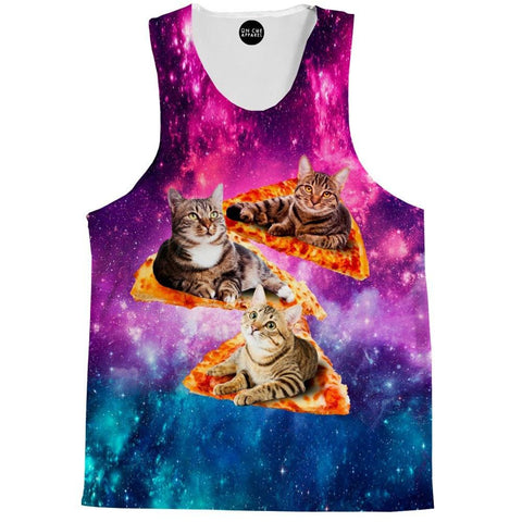 Space, Cats, and Pizza Tank Top