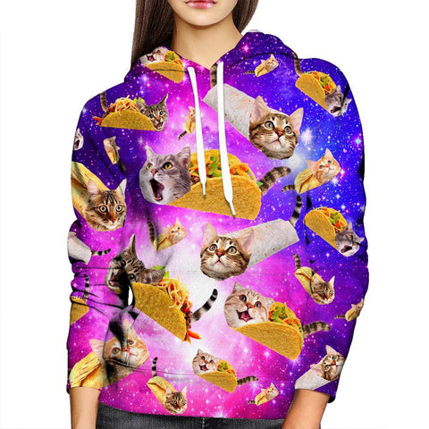 Tacos and Cats Purple Girls' Hoodie