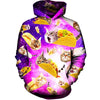 Tacos and Cats Purple Hoodie