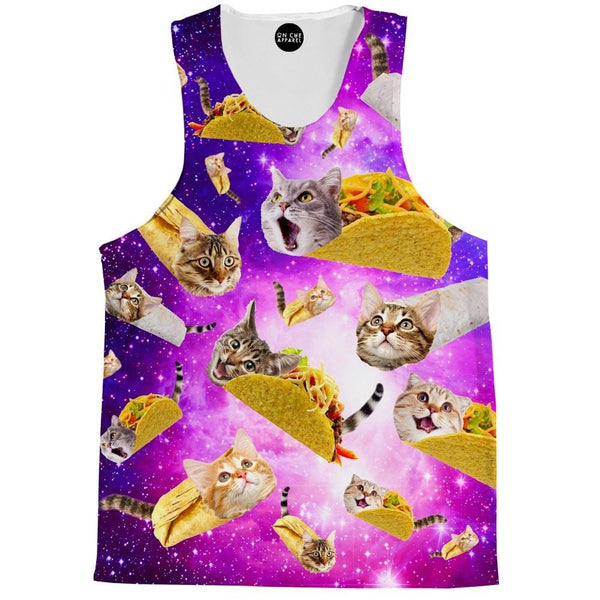 Tacos and Cats Purple Tank Top