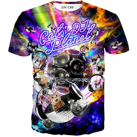 Cats DJ Planet T-Shirt
