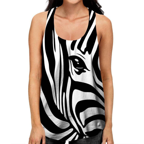 Zebra Stripes Girls' Tank Top