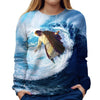 Jesus Surfs Girls' Sweatshirt