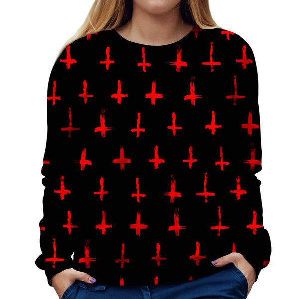 Devilish Red Cross Girls' Sweatshirt