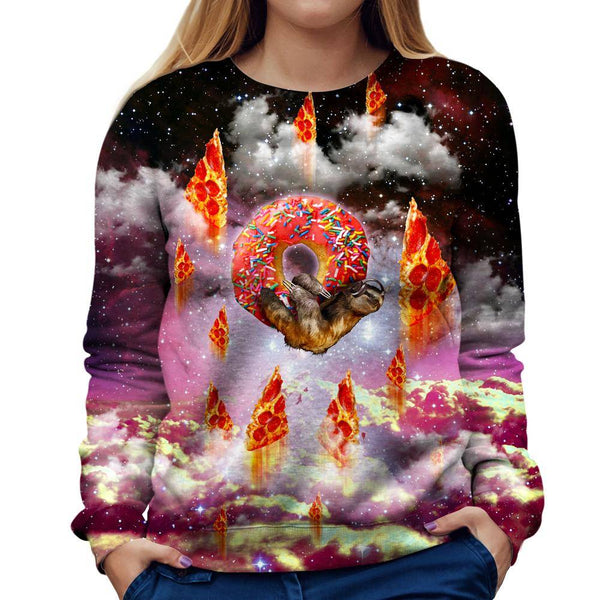Donut Loving Sloth Girls' Sweatshirt