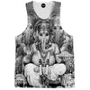 Ganesha BW Tank Top