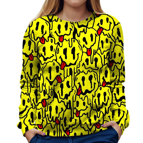 Trippy Emoji Girls' Sweatshirt