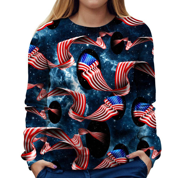 Galactic Flag Girls' Sweatshirt