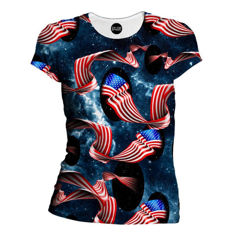 Galactic Flag Girls' T-Shirt