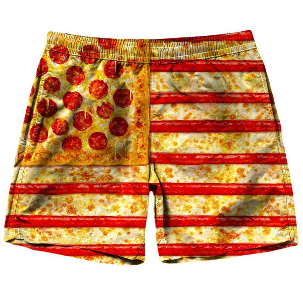 United States Flag Pizza Shorts