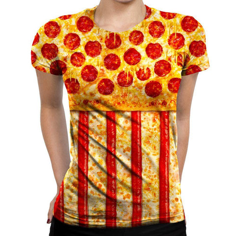 United States Pizza Girls' T-Shirt