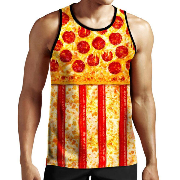 United States Pizza Tank Top
