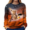 Galactic Cat Girls' Sweatshirt