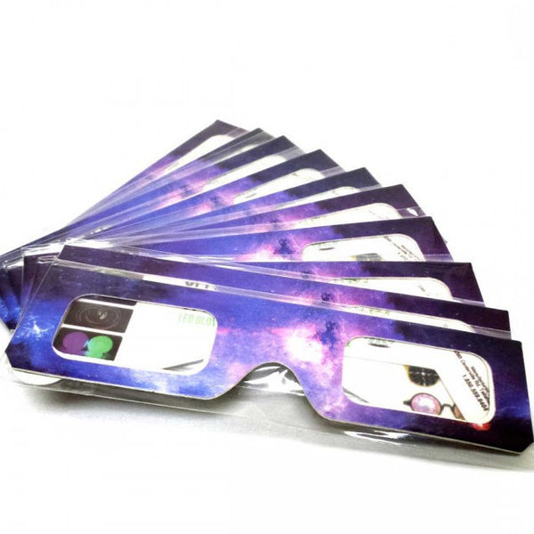 Paper Galaxy Spiral Diffraction Glasses