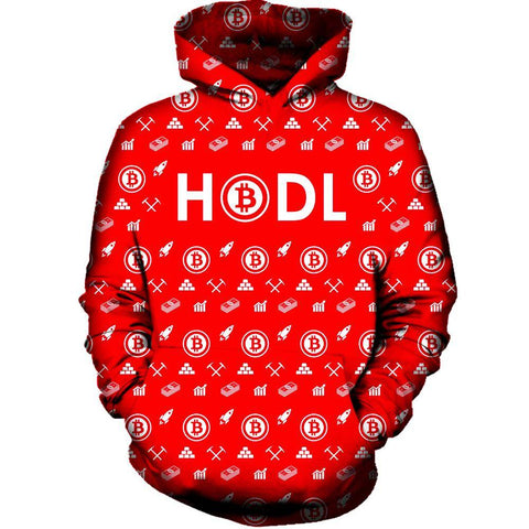 Bitcoin HODL Red Hoodie