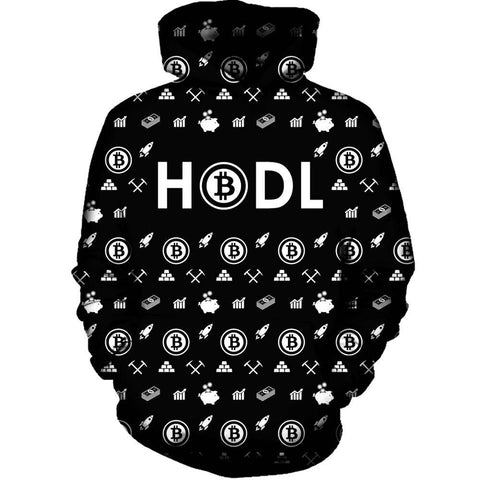 Bitcoin HODL Black Hoodie
