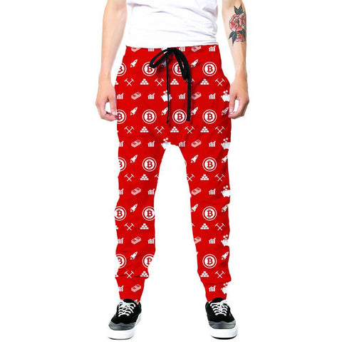 Bitcoin HODL Red Joggers
