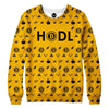 Bitcoin HODL Yellow Sweatshirt