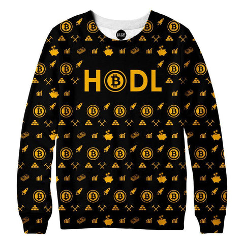 Bitcoin HODL Gold Sweatshirt