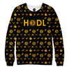 Bitcoin HODL Gold Sweatshirt
