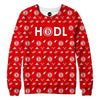Bitcoin HODL Red Sweatshirt