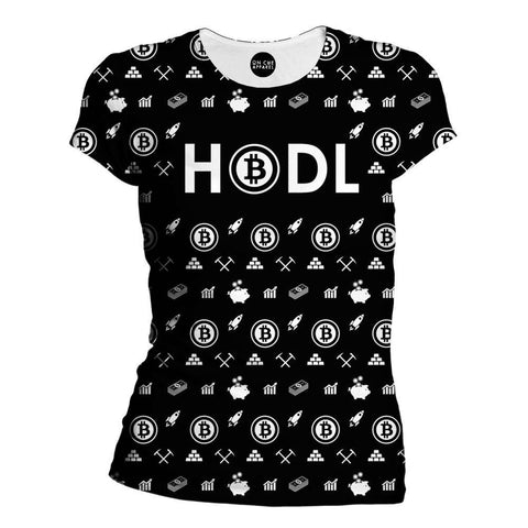 Bitcoin HODL Black Girls' T-Shirt