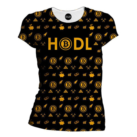 Bitcoin HODL Gold Girls' T-Shirt