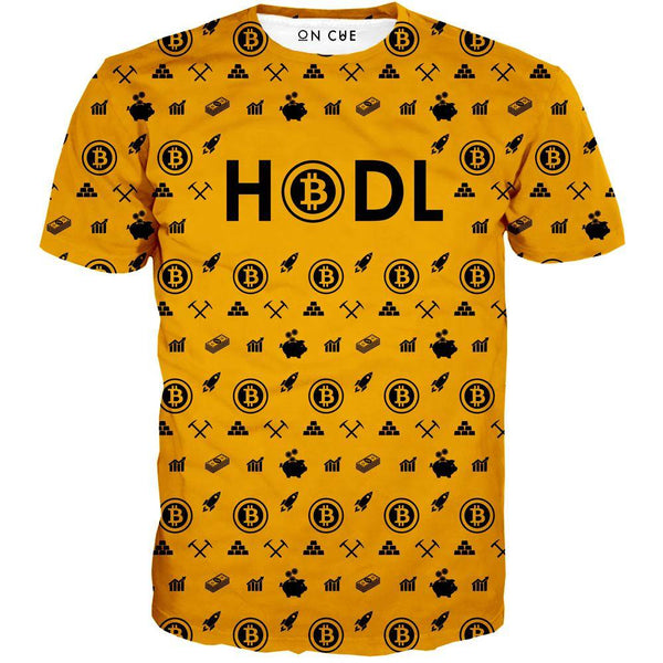 Bitcoin HODL Yellow T-Shirt
