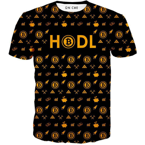 Bitcoin HODL Gold T-Shirt