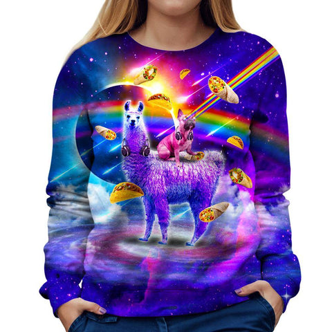 Frenchie Llama Girls' Sweatshirt