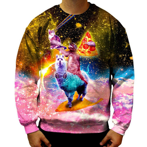 Llama and Sloths Epic Adventure Sweatshirt