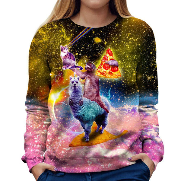 Llama and Sloths Epic Adventure Girls' Sweatshirt
